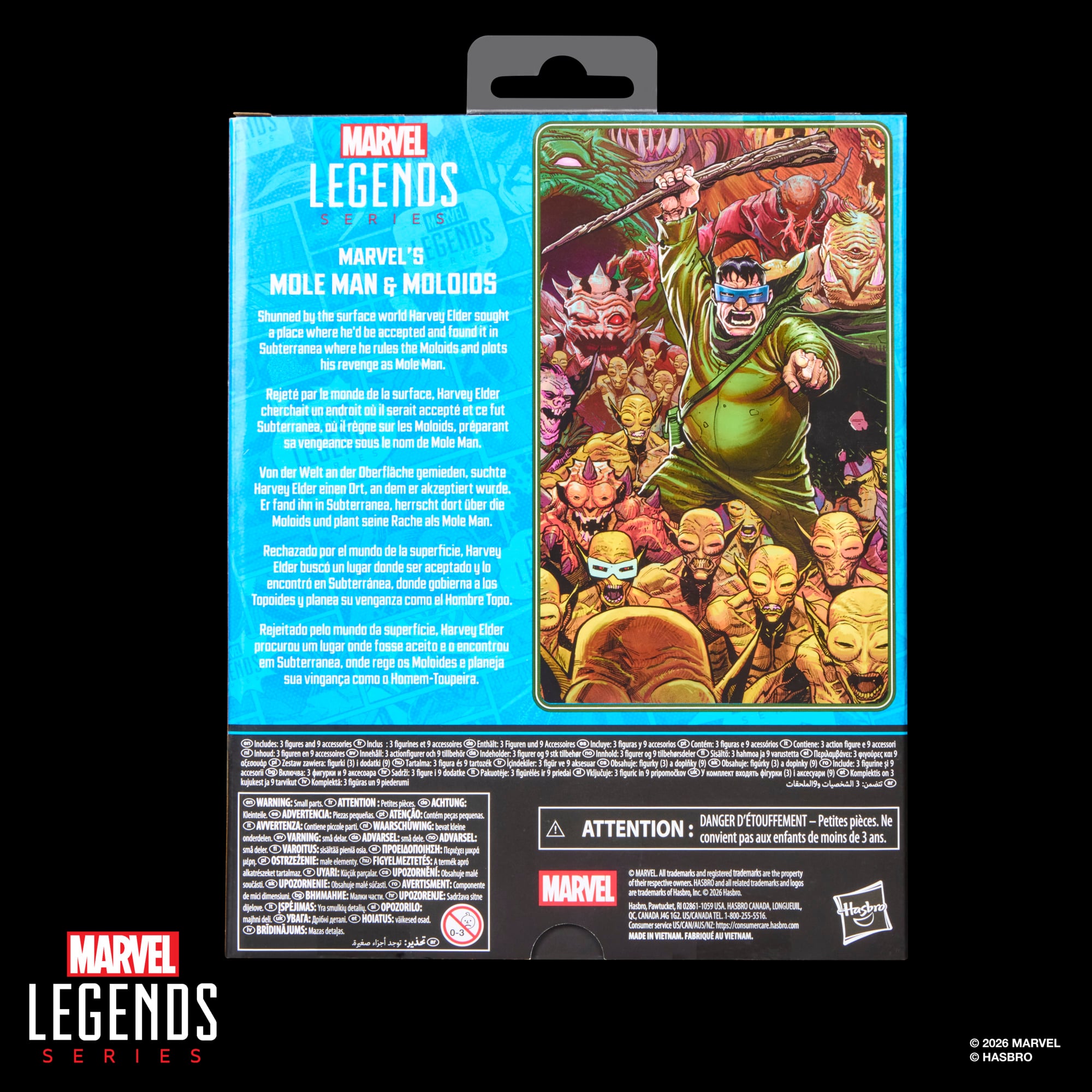 Fantastic Four Marvel Legends Mole Man & Moloids Action Figure Three-Pack Gallery Image 17