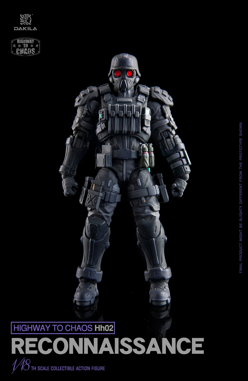 160Cyber-Hobby 1/6 フィギュア DAK Series Highway to Chaos HH02 Reconnaissance Hellhound Scout 1/18 Scale