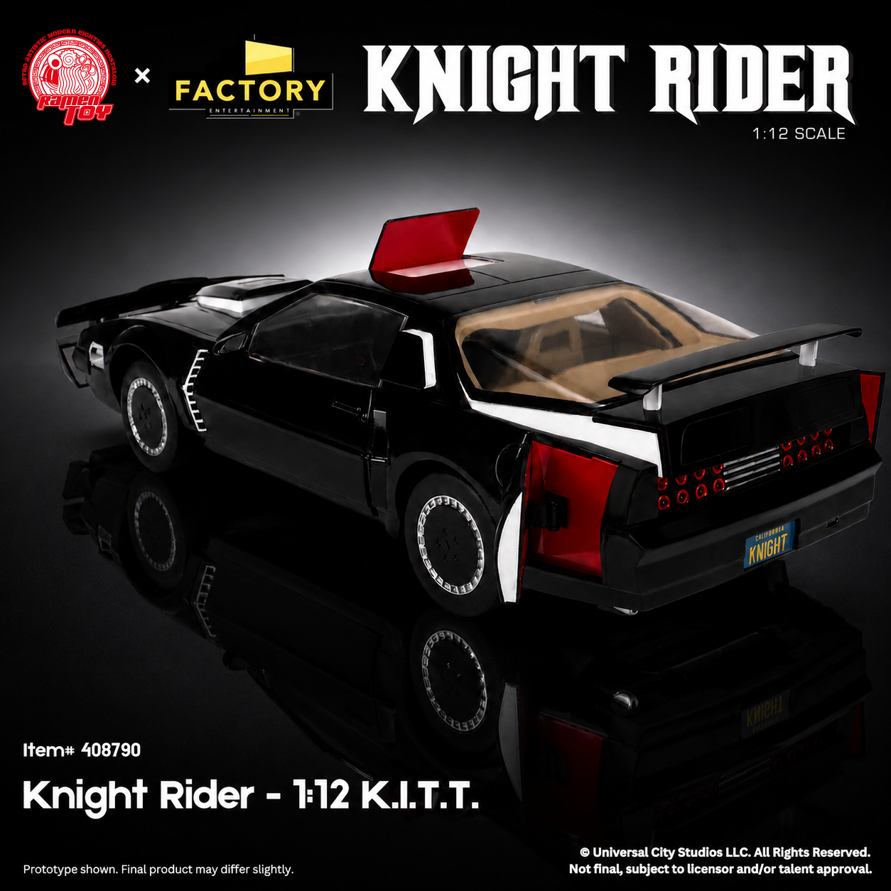 Knight Rider K.I.T.T. Vehicle and Michael Knight Action Figure 1/12 Scale Limited Edition Set Gallery Image 8