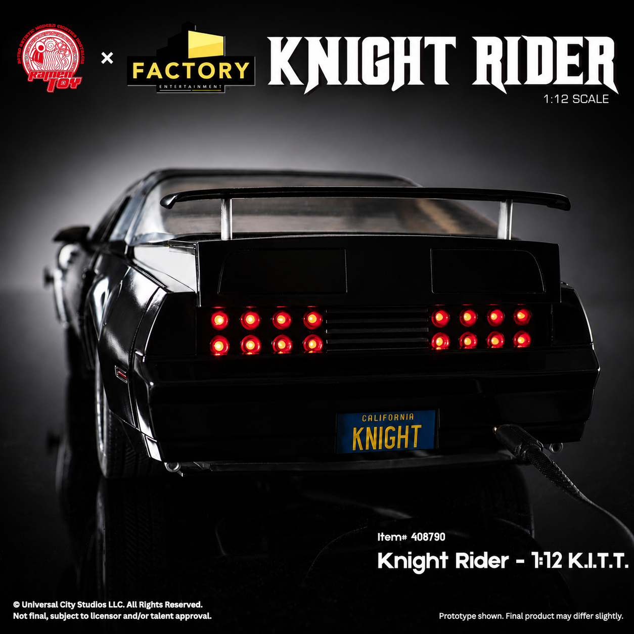 Knight Rider K.I.T.T. Vehicle and Michael Knight Action Figure 1/12 Scale Limited Edition Set Gallery Image 9
