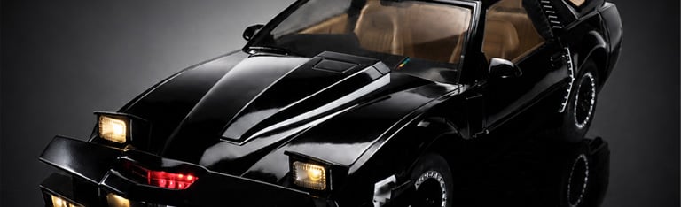 Image of Knight Rider K.I.T.T. Vehicle and Michael Knight Action Figure 1/12 Scale Limited Edition Set