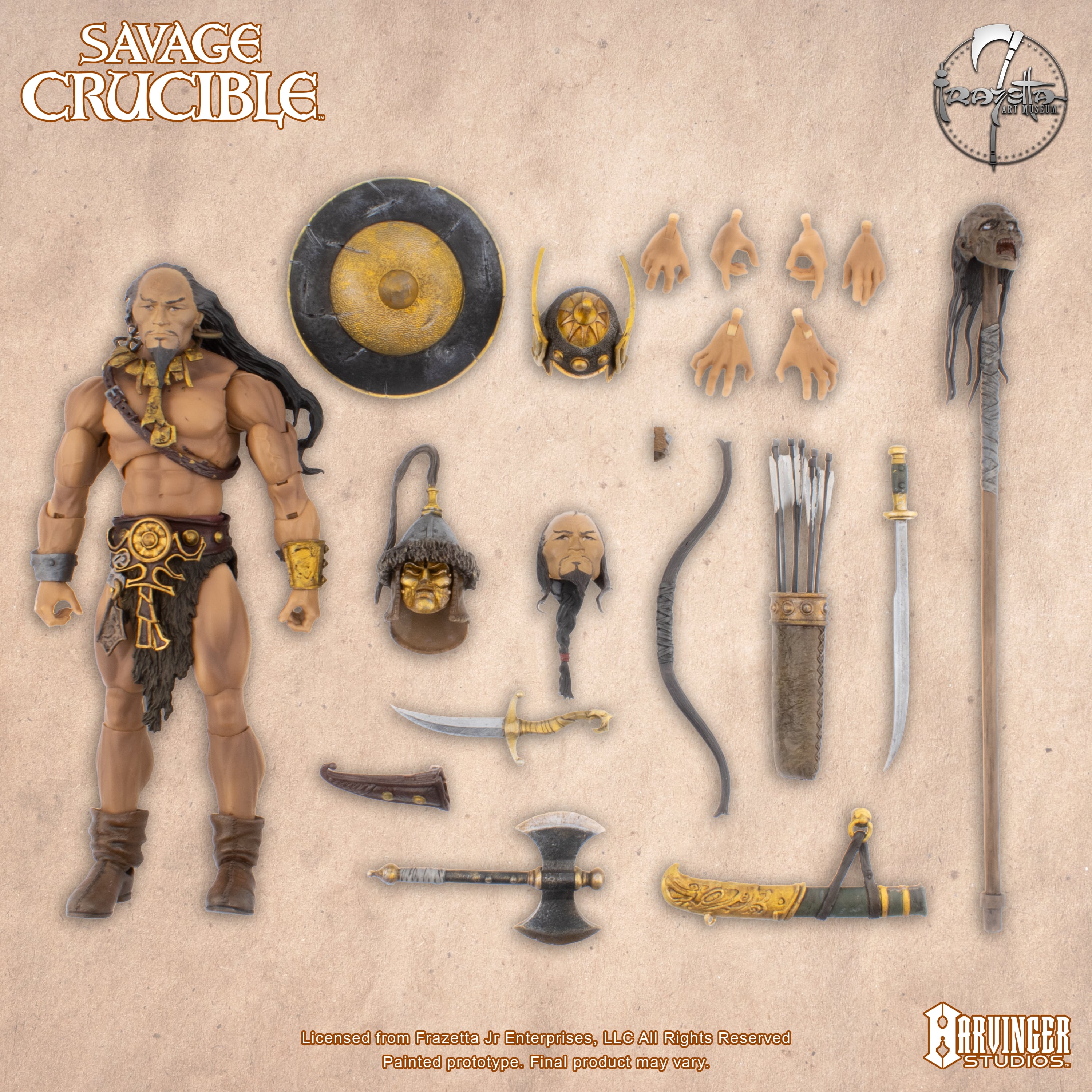 Savage Crucible Kubla Khan (Frazetta) Action Figure Gallery Image 7