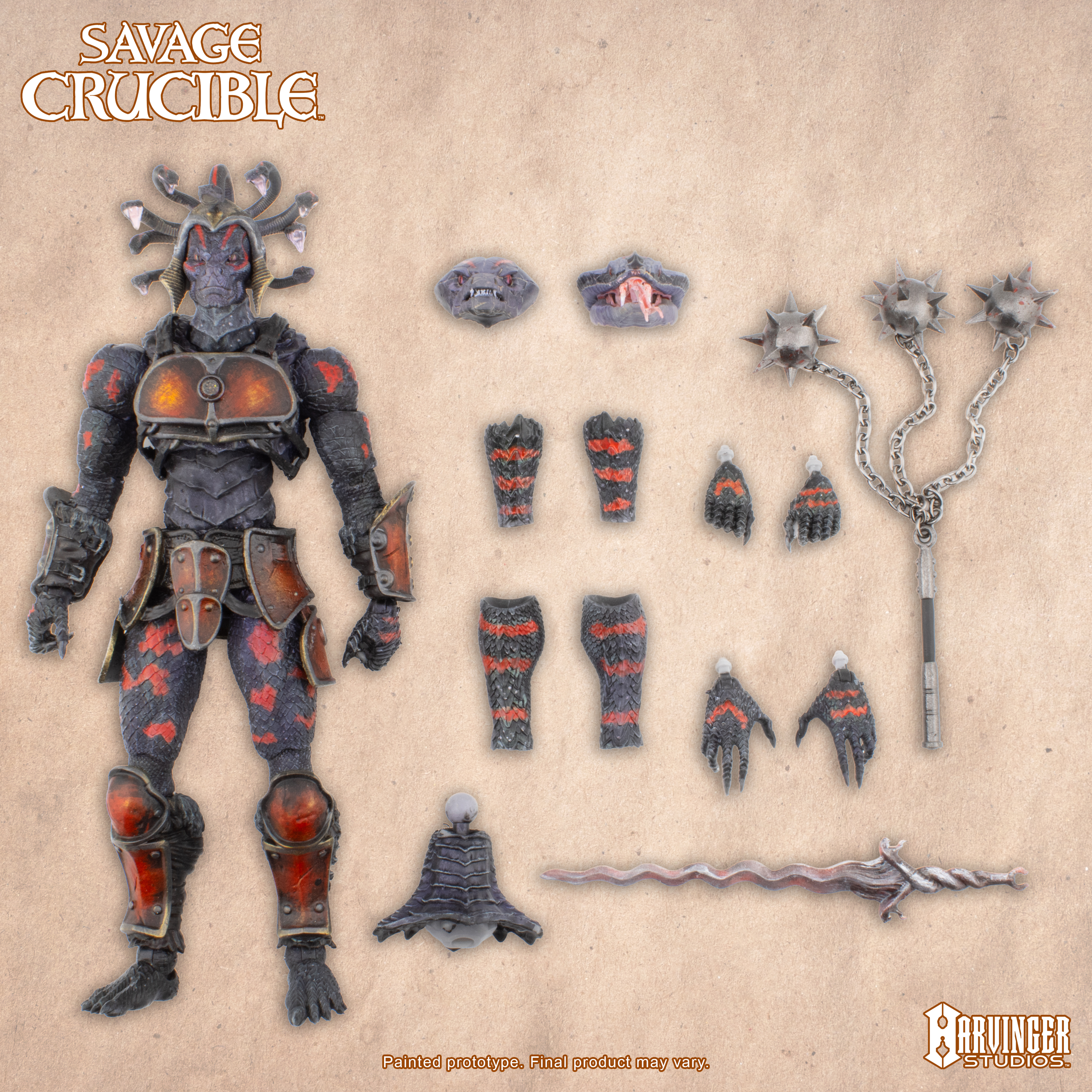 Savage Crucible Naa'Om Arkon Action Figure Gallery Image 8