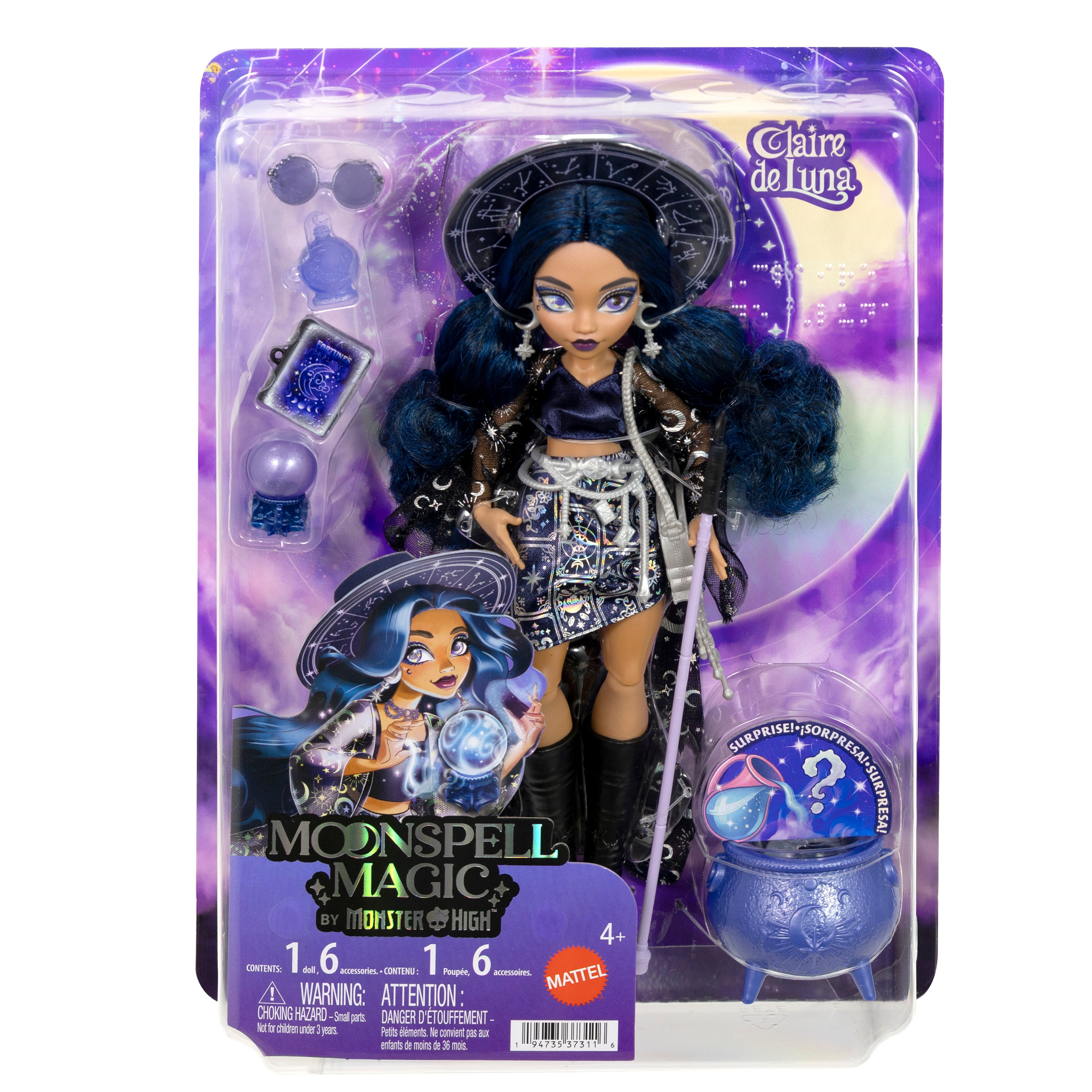 Moonspell Magic By Monster High Claire De Luna Doll Gallery Image 8