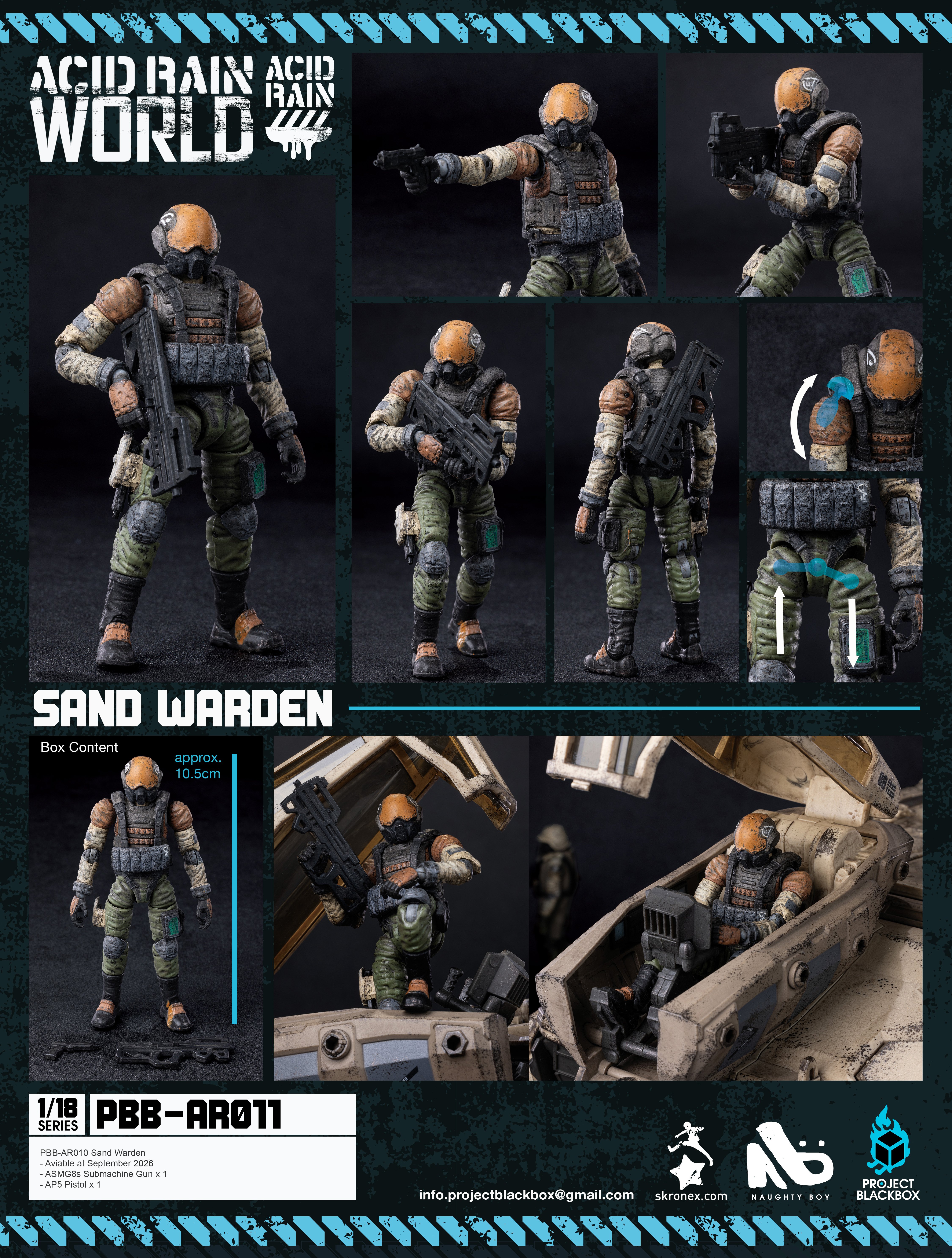 Acid Rain World: Project Blackbox PBB-AR011 Sand Warden 1/18 Scale