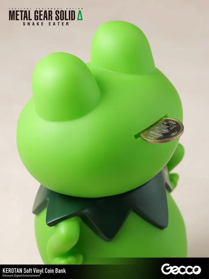 no.0041 Green Heartのサボテンと銀のナマケモノ Metal Gear Solid Delta: Snake Eater Kerotan Soft Viny Coin Bank