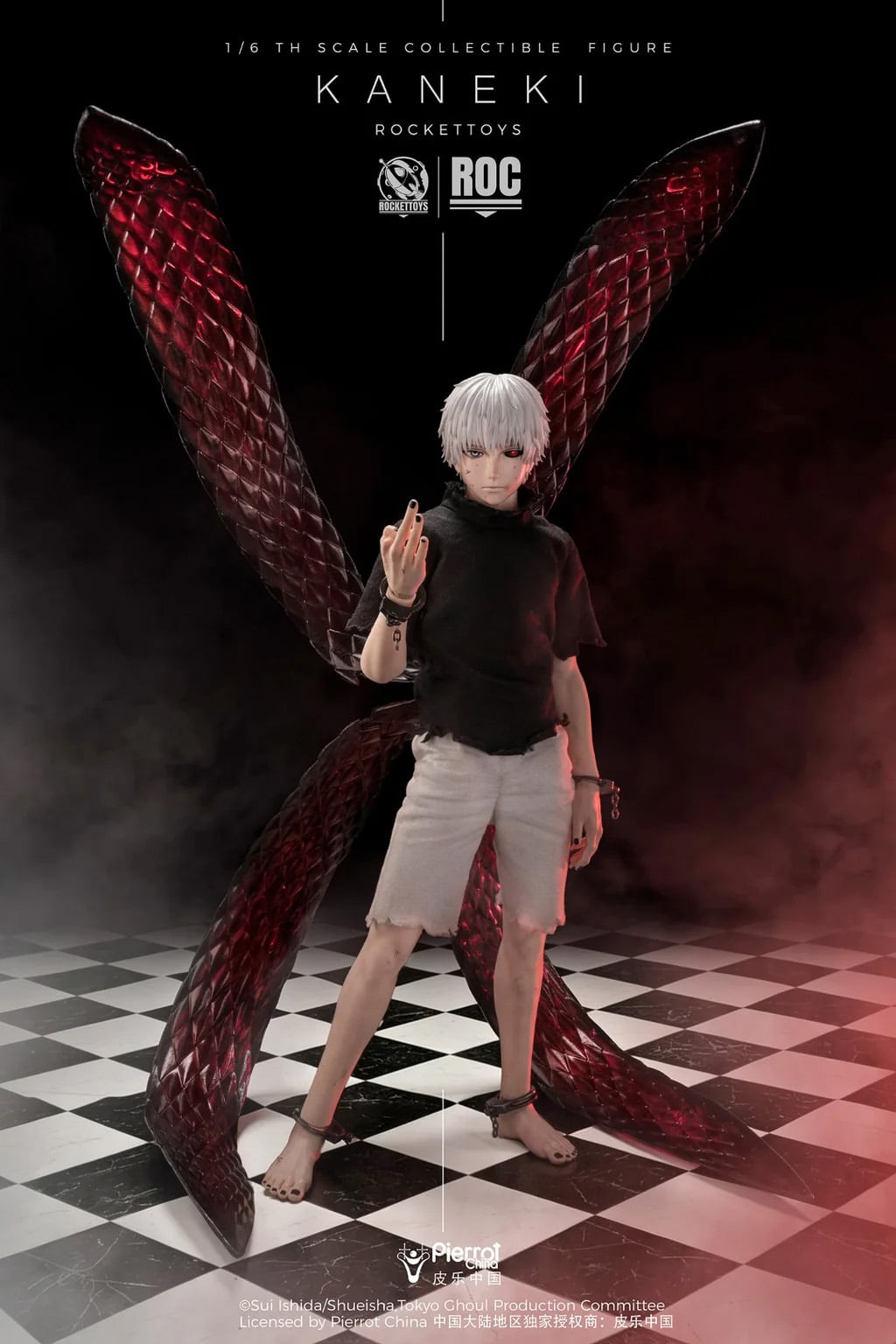Tokyo Ghoul Ken Kaneki (Awakening Ver.) 1/6 Scale Action Figure (With Bonus) Gallery Image 16