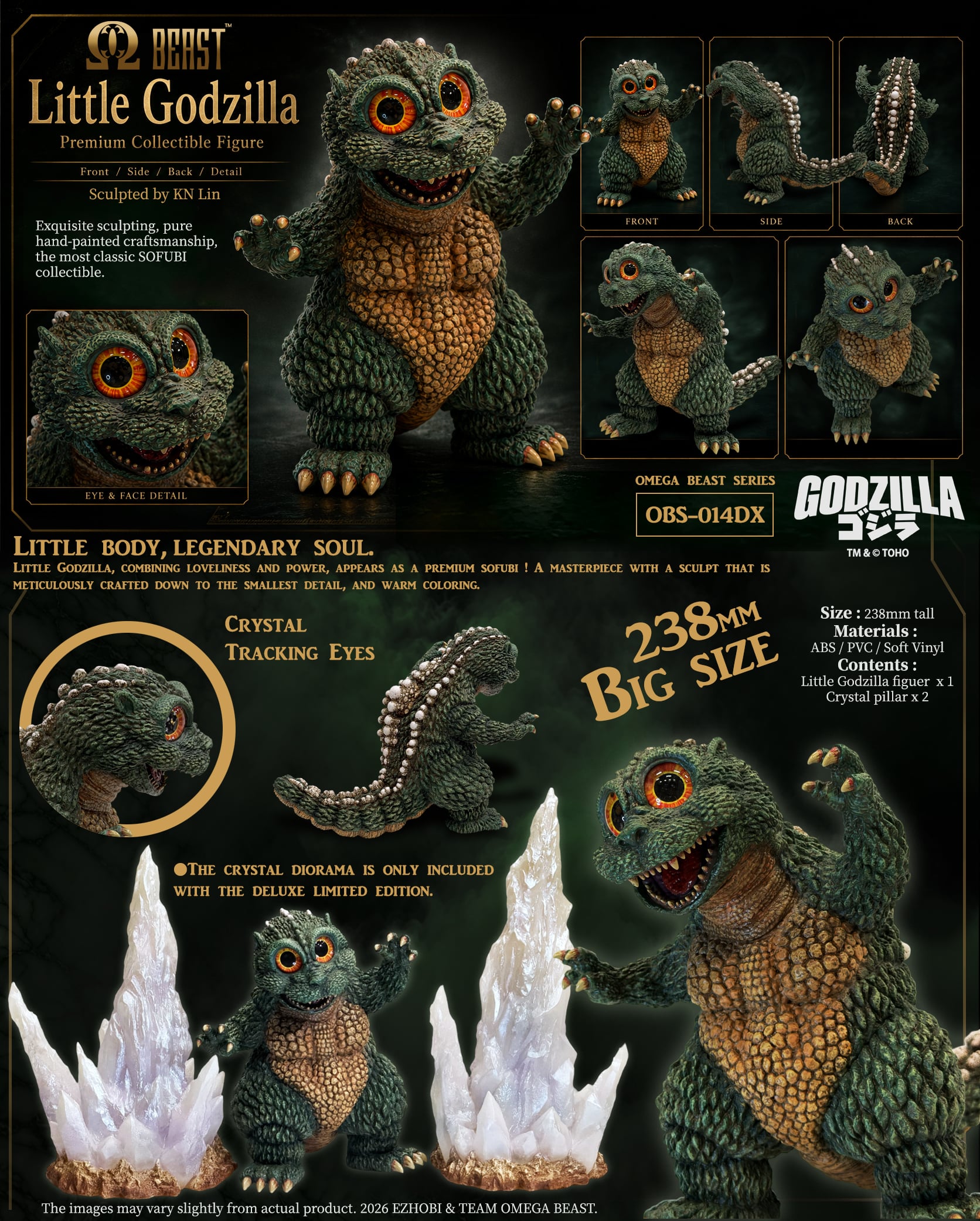 Godzilla Omega Beast Series Little Godzilla (Deluxe Ver.) Figure Gallery Image 12