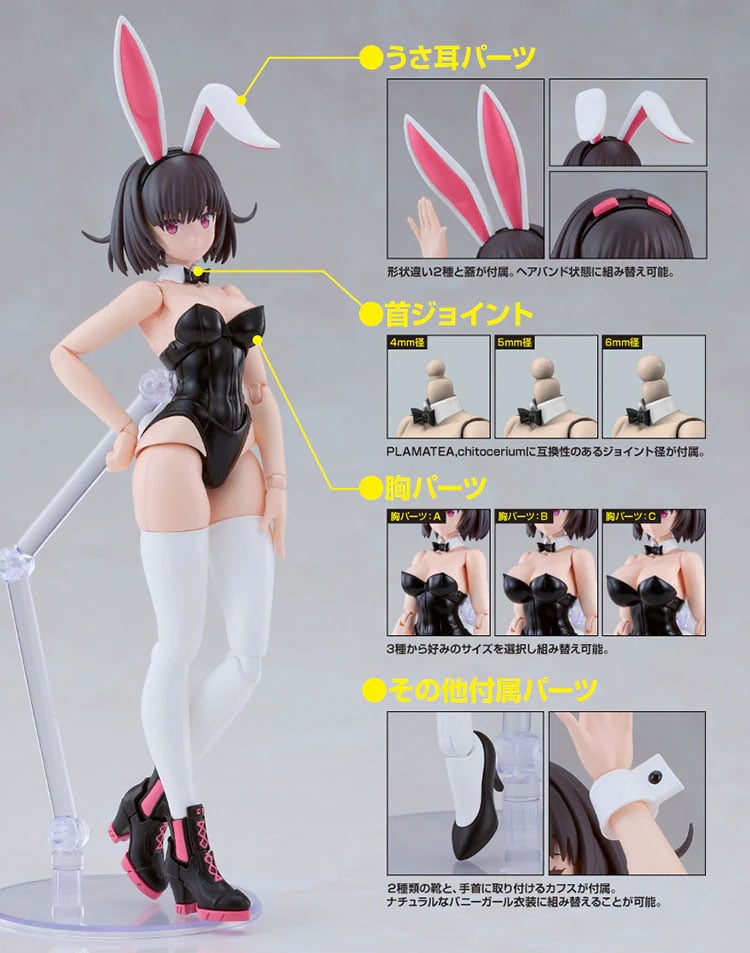 DF PLAMATEA Kerry (Bunny Ver.) Model Kit Gallery Image 10