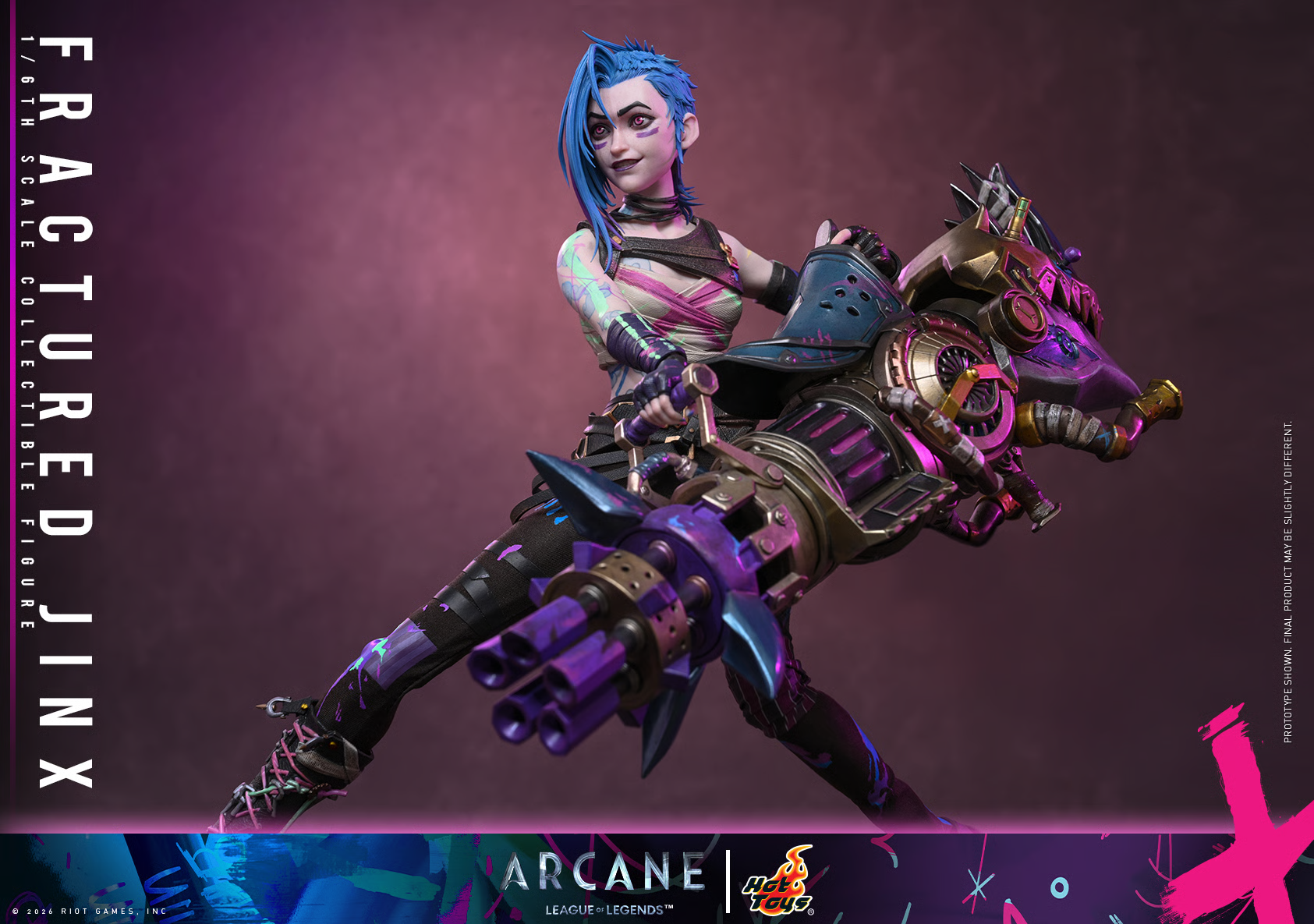 Arcane TMS183 Fractured Jinx 1/6th Scale Collectible Figure Gallery Image 14