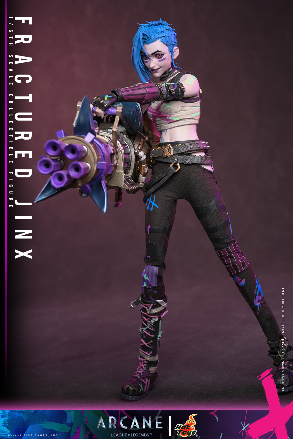 Arcane TMS183 Fractured Jinx 1/6th Scale Collectible Figure Gallery Image 5