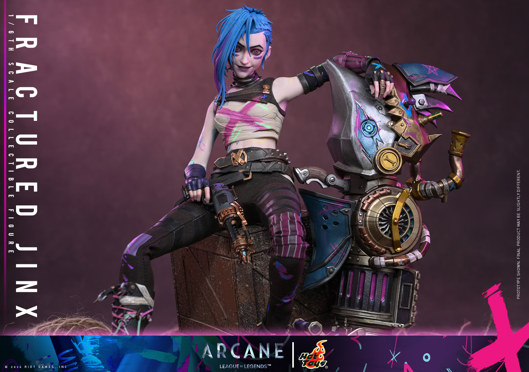 Arcane TMS183 Fractured Jinx 1/6th Scale Collectible Figure Gallery Image 11
