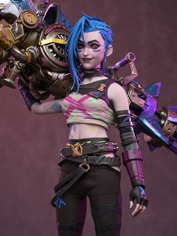 Arcane TMS183 Fractured Jinx 1/6th Scale Collectible Figure Gallery Image 2