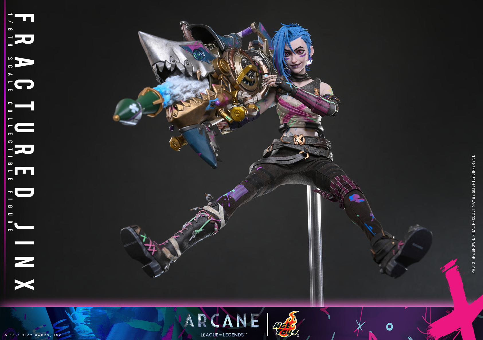 Arcane TMS183 Fractured Jinx 1/6th Scale Collectible Figure Gallery Image 16