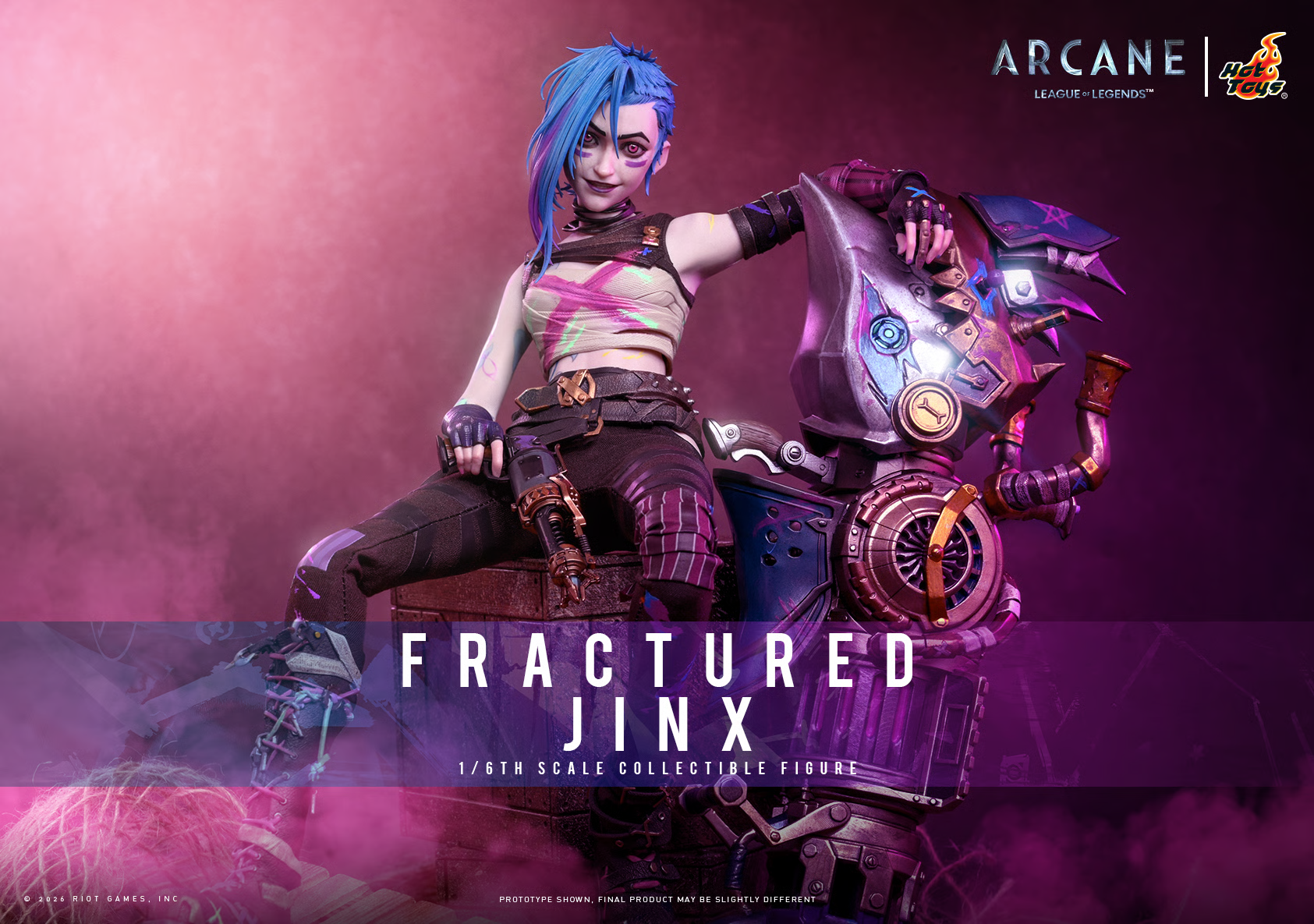 Arcane TMS183 Fractured Jinx 1/6th Scale Collectible Figure Gallery Image 3