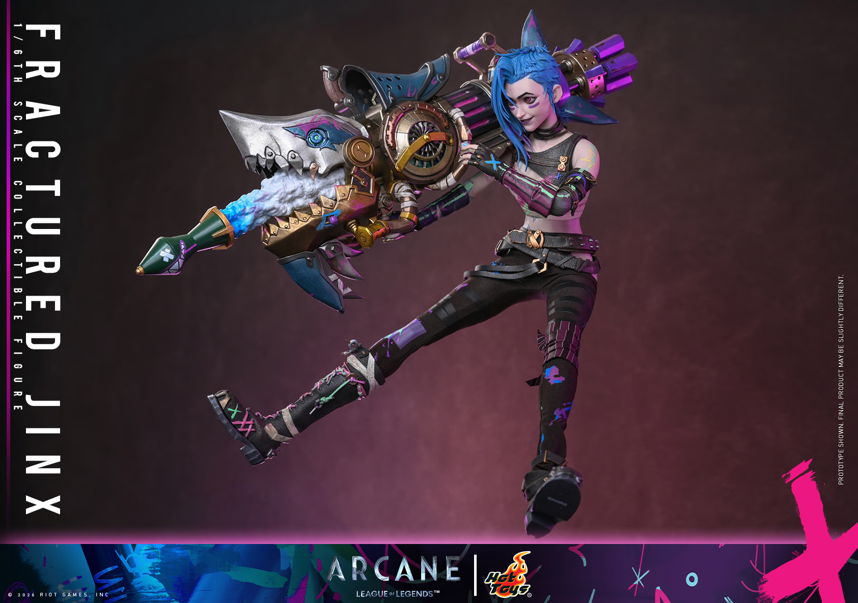 Arcane TMS183 Fractured Jinx 1/6th Scale Collectible Figure Gallery Image 10