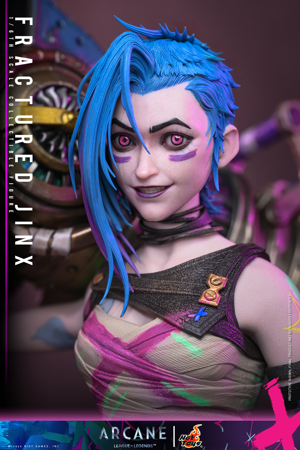 Arcane TMS183 Fractured Jinx 1/6th Scale Collectible Figure Gallery Image 17