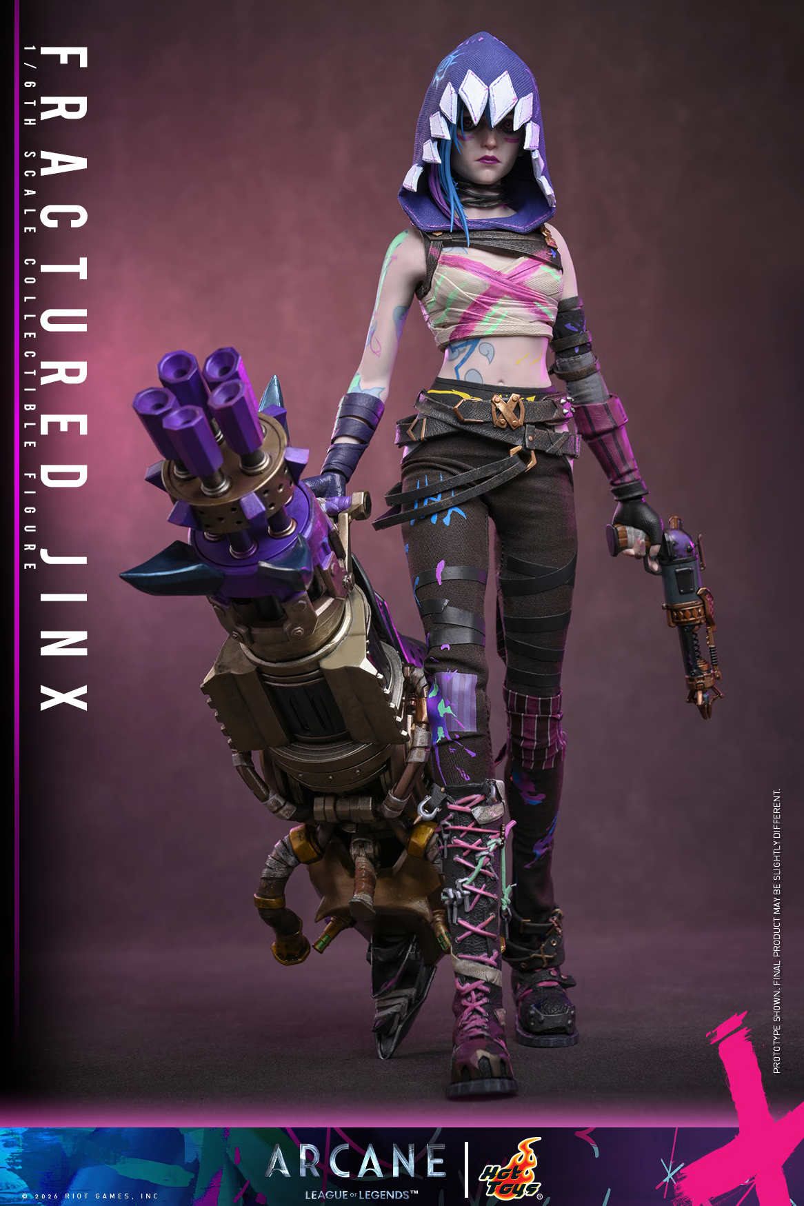 Arcane TMS183 Fractured Jinx 1/6th Scale Collectible Figure Gallery Image 8