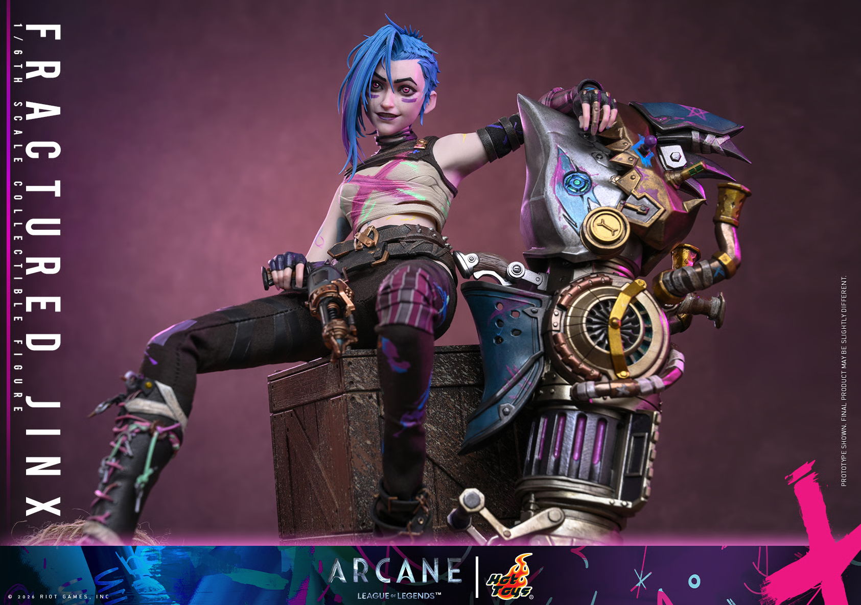 Arcane TMS183 Fractured Jinx 1/6th Scale Collectible Figure Gallery Image 15