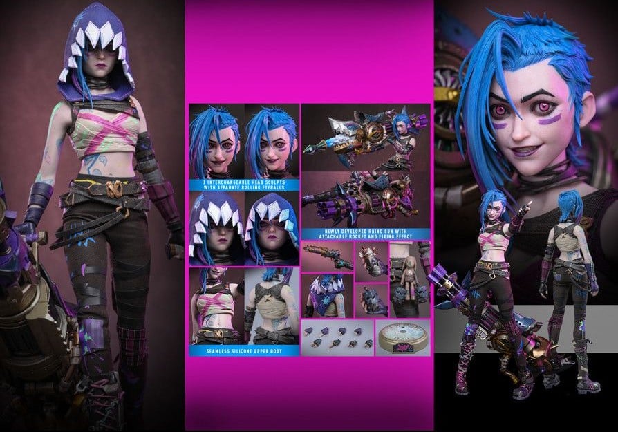 Arcane TMS183 Fractured Jinx 1/6th Scale Collectible Figure Gallery Image 23