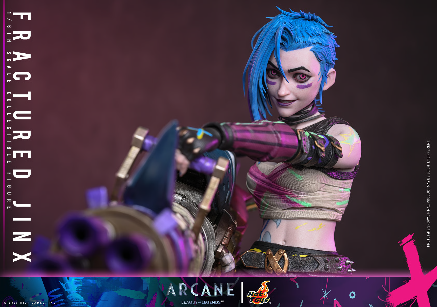 Arcane TMS183 Fractured Jinx 1/6th Scale Collectible Figure Gallery Image 13