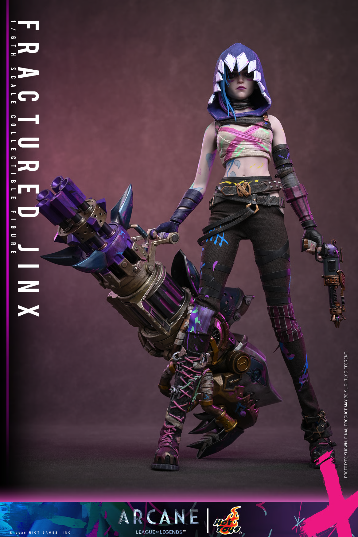 Arcane TMS183 Fractured Jinx 1/6th Scale Collectible Figure Gallery Image 9