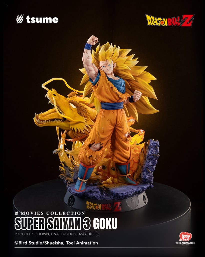 Dragon Ball Z: Wrath of the Dragon Movies Collection Super Saiyan 3 Goku (Dragon Fist Attack Ver.) 1/4 Scale Limited Edition Statue Gallery Image 4