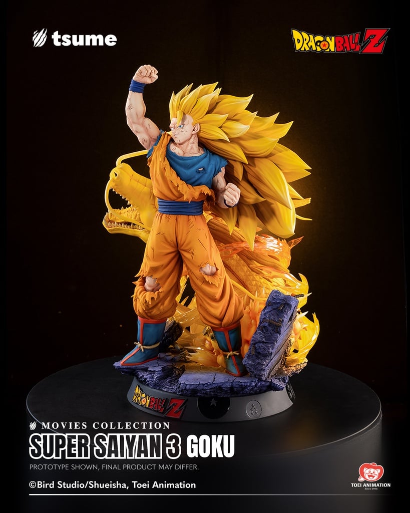 Dragon Ball Z: Wrath of the Dragon Movies Collection Super Saiyan 3 Goku (Dragon Fist Attack Ver.) 1/4 Scale Limited Edition Statue Gallery Image 3