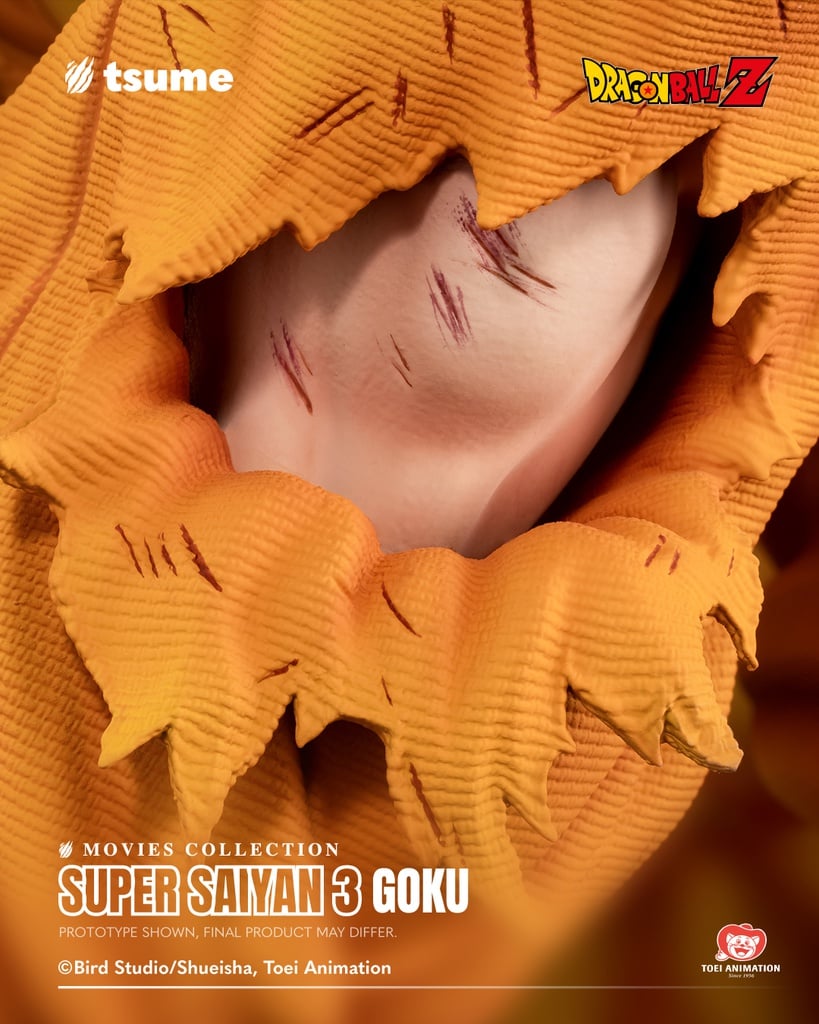 Dragon Ball Z: Wrath of the Dragon Movies Collection Super Saiyan 3 Goku (Dragon Fist Attack Ver.) 1/4 Scale Limited Edition Statue Gallery Image 12