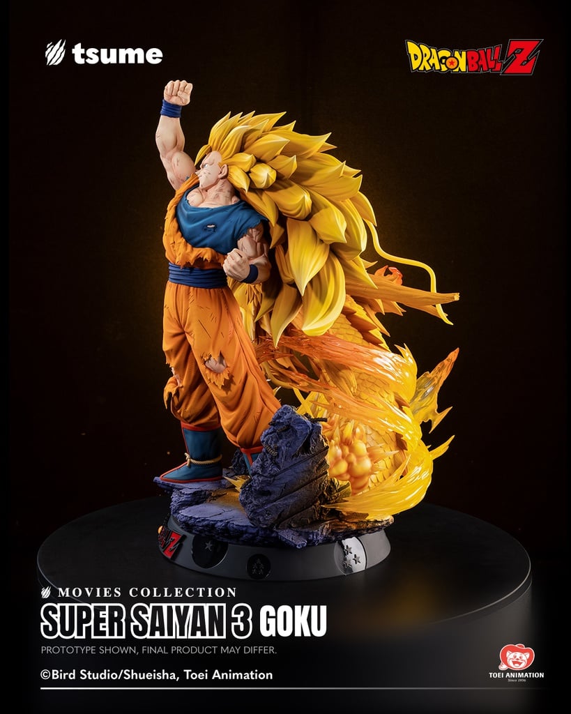 Dragon Ball Z: Wrath of the Dragon Movies Collection Super Saiyan 3 Goku (Dragon Fist Attack Ver.) 1/4 Scale Limited Edition Statue Gallery Image 6