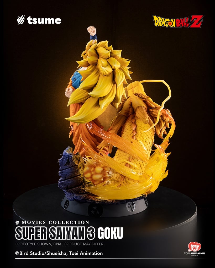 Dragon Ball Z: Wrath of the Dragon Movies Collection Super Saiyan 3 Goku (Dragon Fist Attack Ver.) 1/4 Scale Limited Edition Statue Gallery Image 5