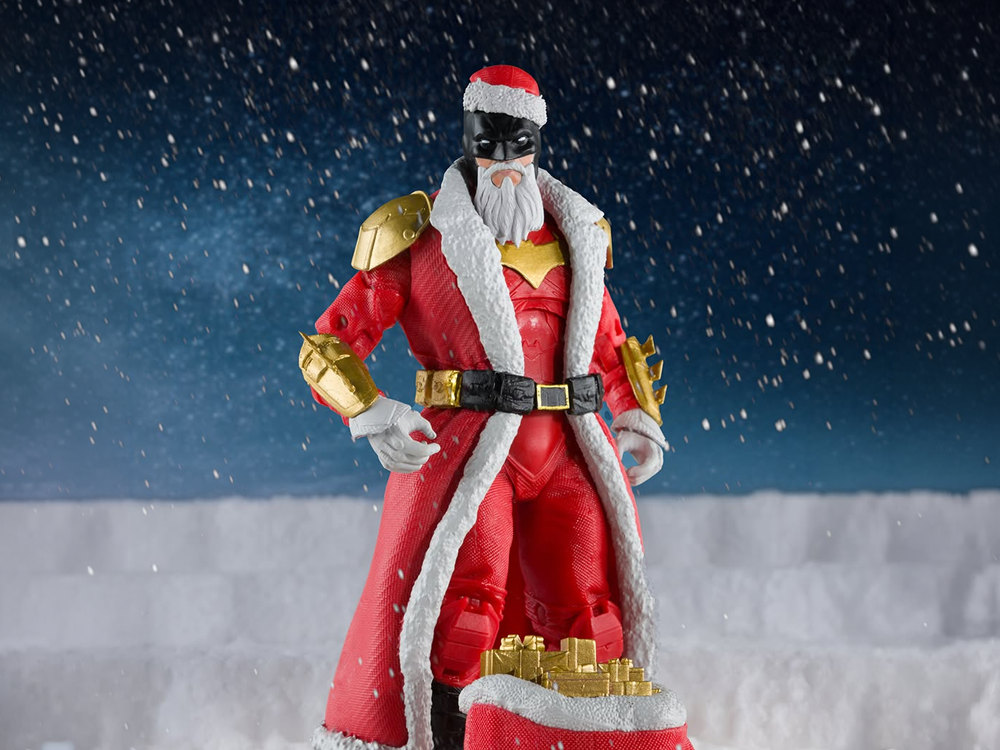 DC Multiverse McFarlane Vault Collection Batman (Red Santa Suit) Action Figure Gallery Image 1