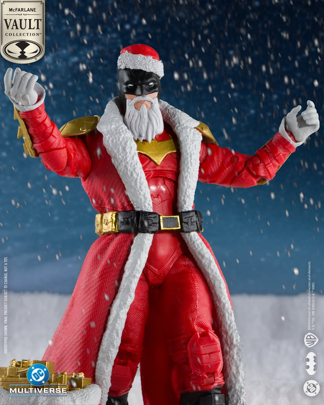 DC Multiverse McFarlane Vault Collection Batman (Red Santa Suit) Action Figure Gallery Image 4