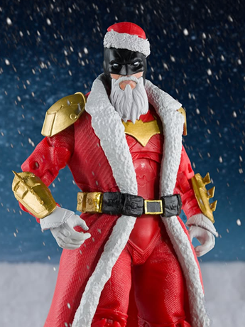 DC Multiverse McFarlane Vault Collection Batman (Red Santa Suit) Action Figure Gallery Image 2