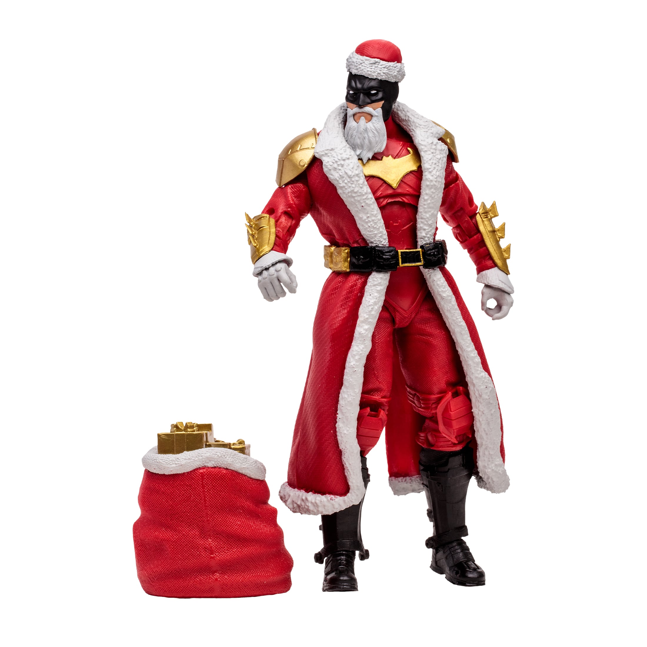 DC Multiverse McFarlane Vault Collection Batman (Red Santa Suit) Action Figure Gallery Image 5