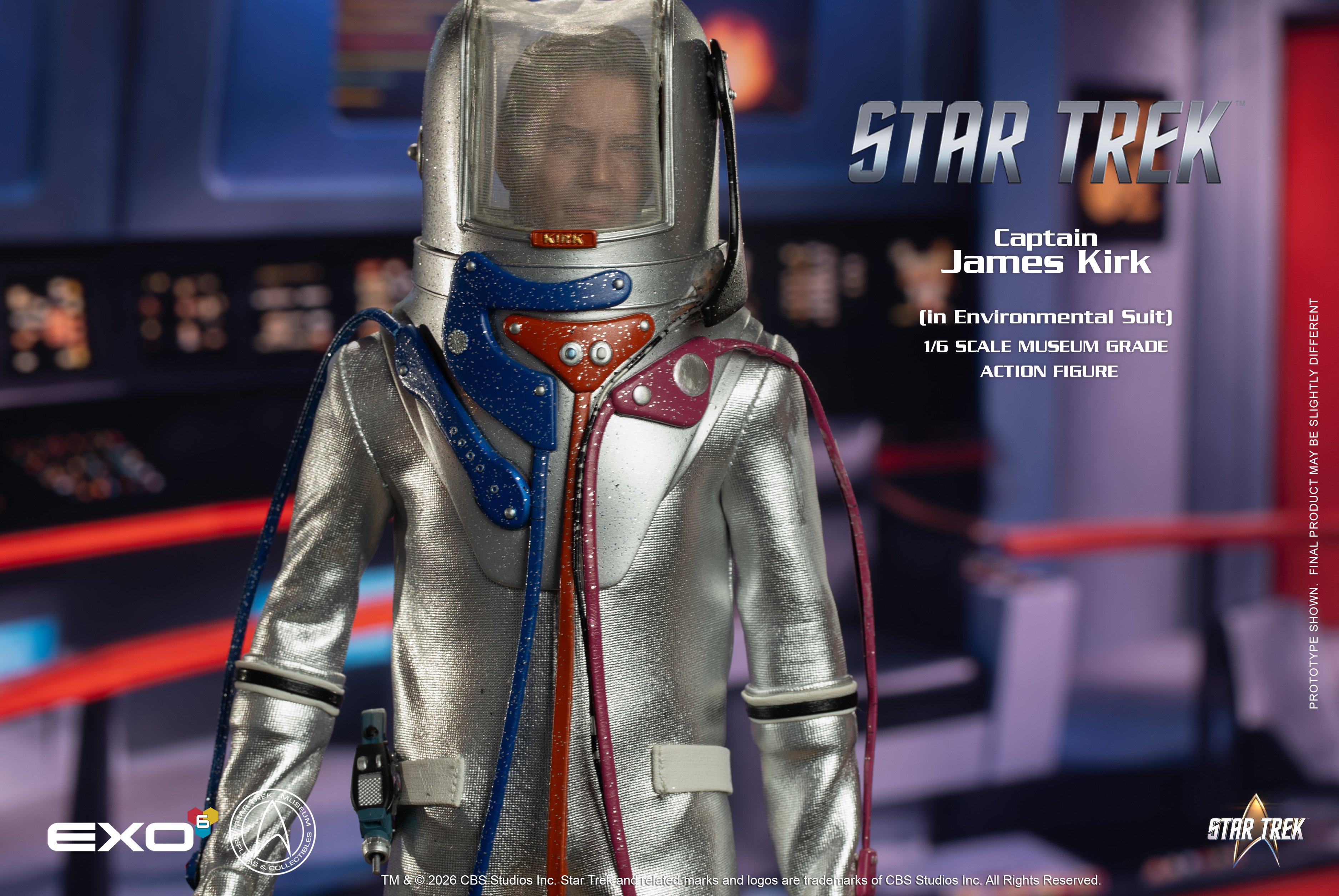 Star Trek: The Original Series Captain James T. Kirk (Environmental Spacesuit) 1/6 Scale Action Figure Gallery Image 4