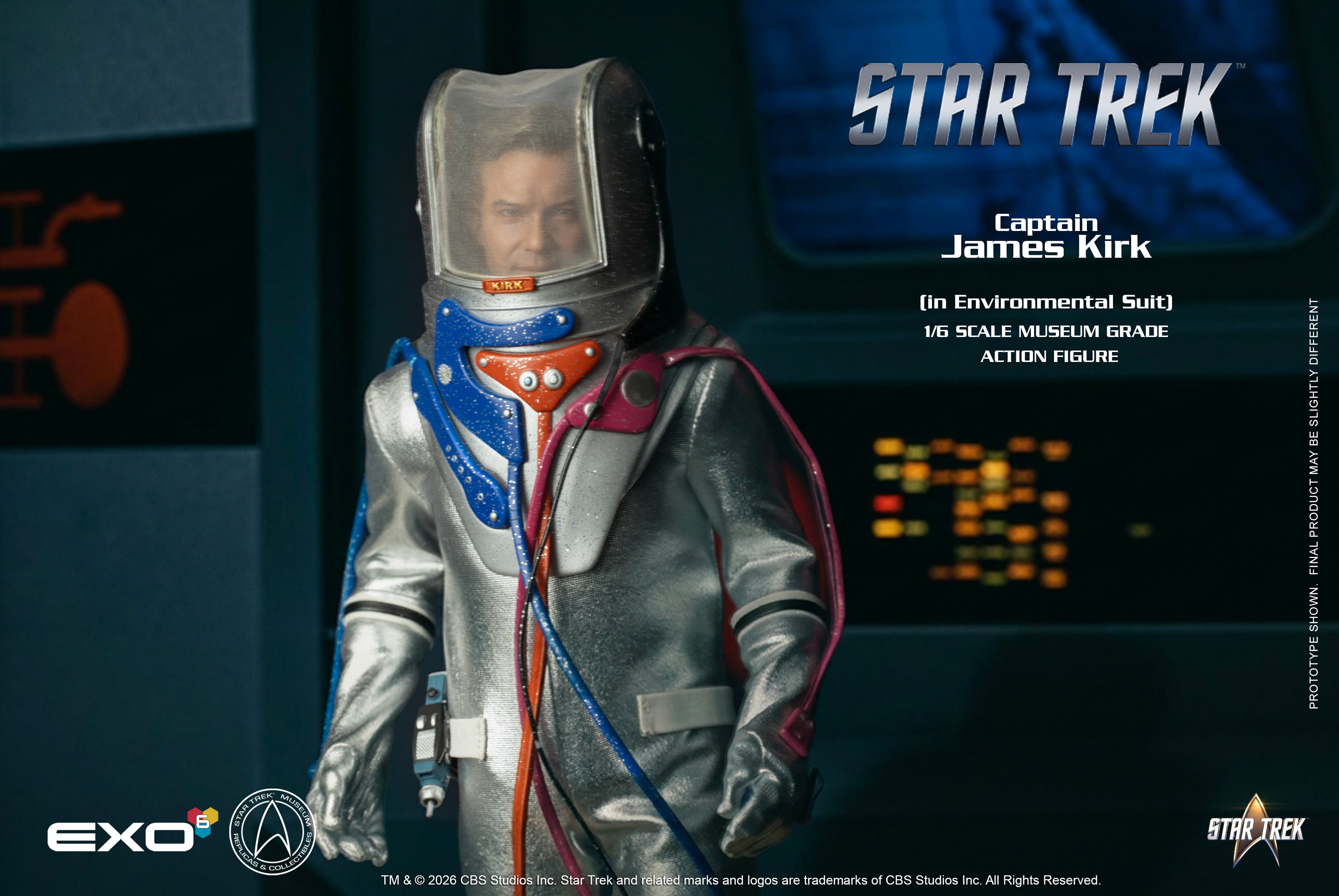 Star Trek: The Original Series Captain James T. Kirk (Environmental Spacesuit) 1/6 Scale Action Figure Gallery Image 5