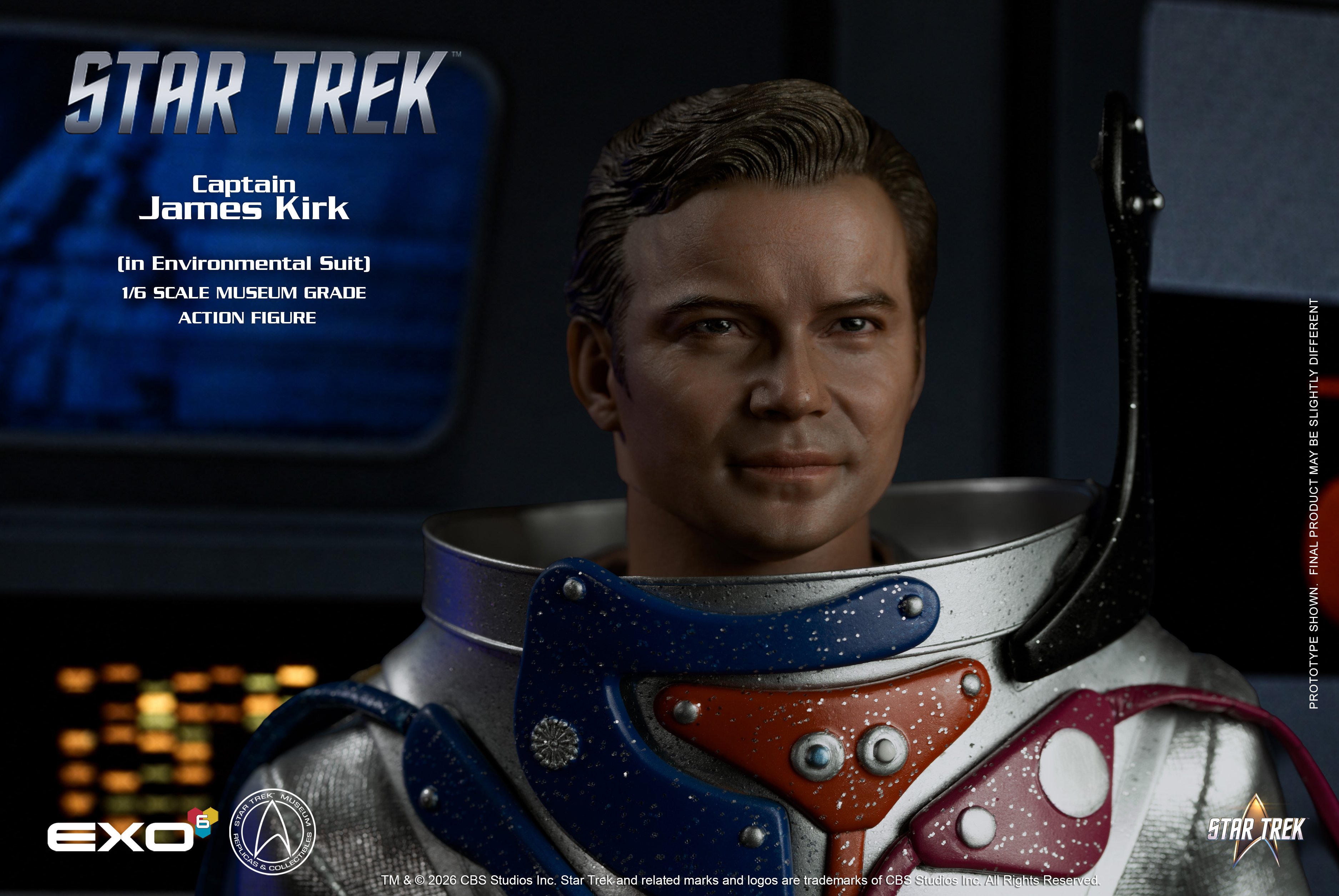 Star Trek: The Original Series Captain James T. Kirk (Environmental Spacesuit) 1/6 Scale Action Figure Gallery Image 7