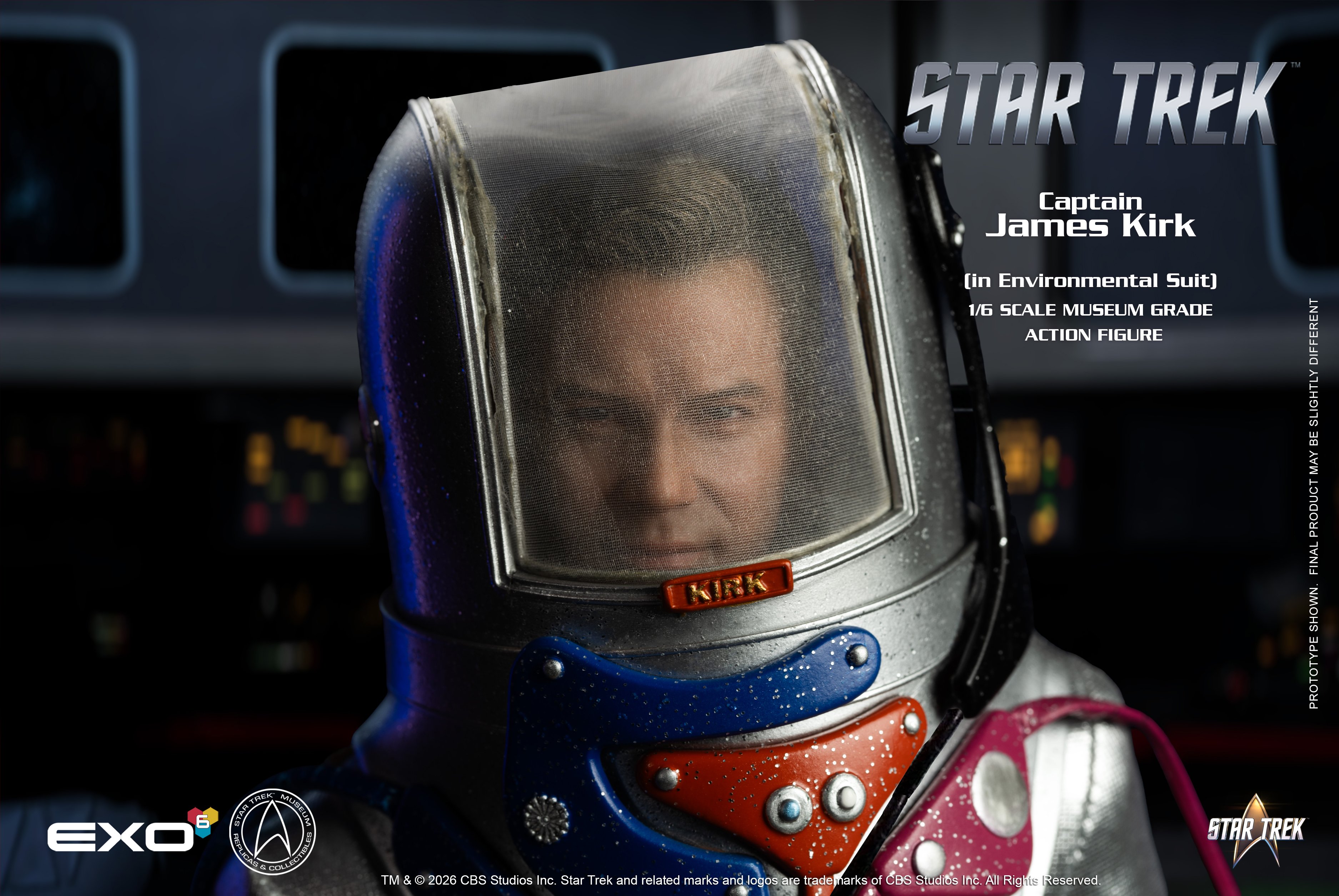 Star Trek: The Original Series Captain James T. Kirk (Environmental Spacesuit) 1/6 Scale Action Figure Gallery Image 6