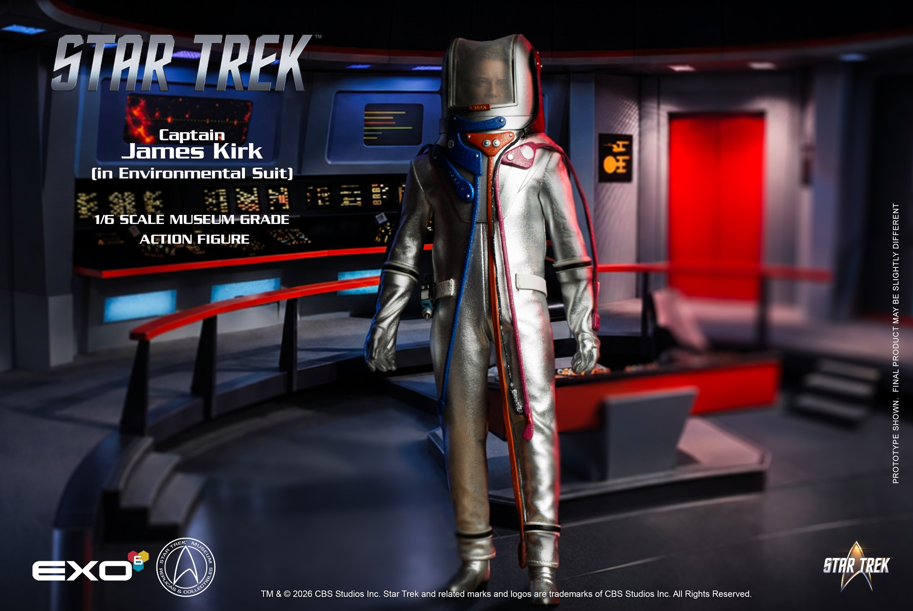 Star Trek: The Original Series Captain James T. Kirk (Environmental Spacesuit) 1/6 Scale Action Figure Gallery Image 3