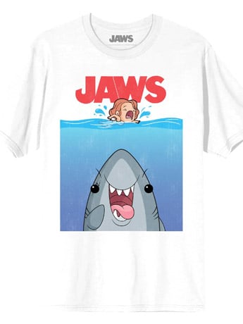 Jaws Kawaii Poster T-Shirt Gallery Image 2