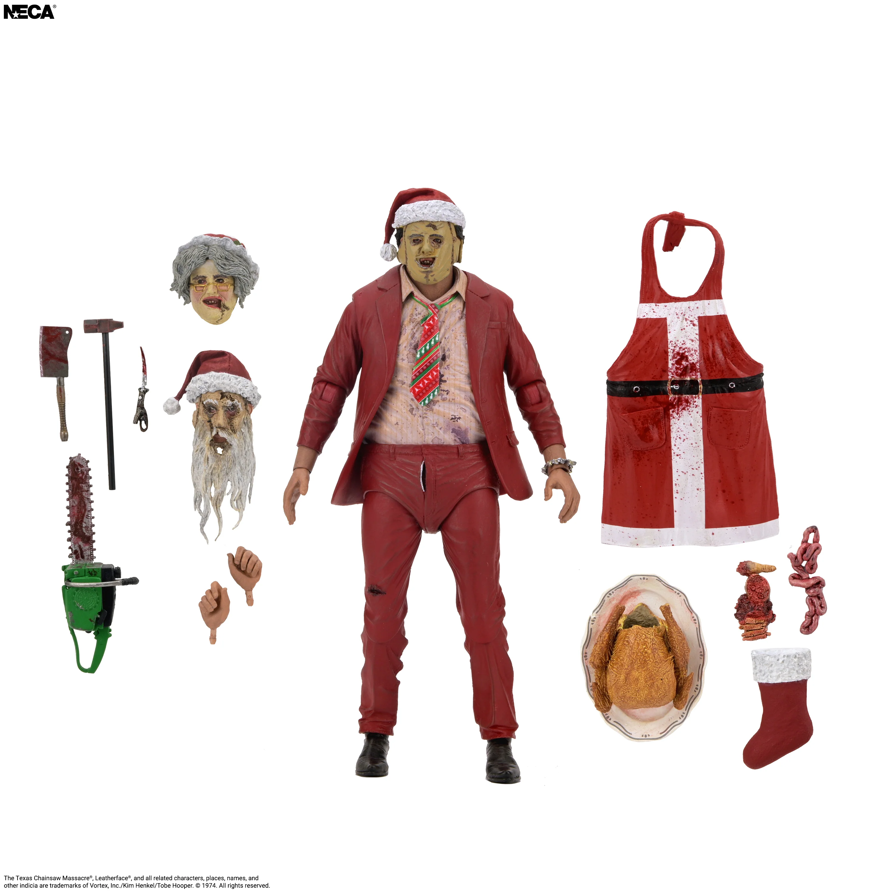 The Texas Chainsaw Massacre Ultimate Santa Leatherface Action Figure Gallery Image 13