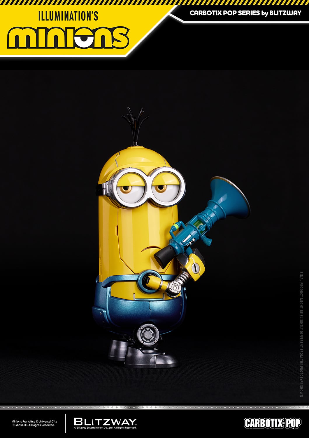 Minions Carbotix Pop Bob, Stuart & Kevin (Deluxe Ver.) Action Figure Three-Pack Gallery Image 13