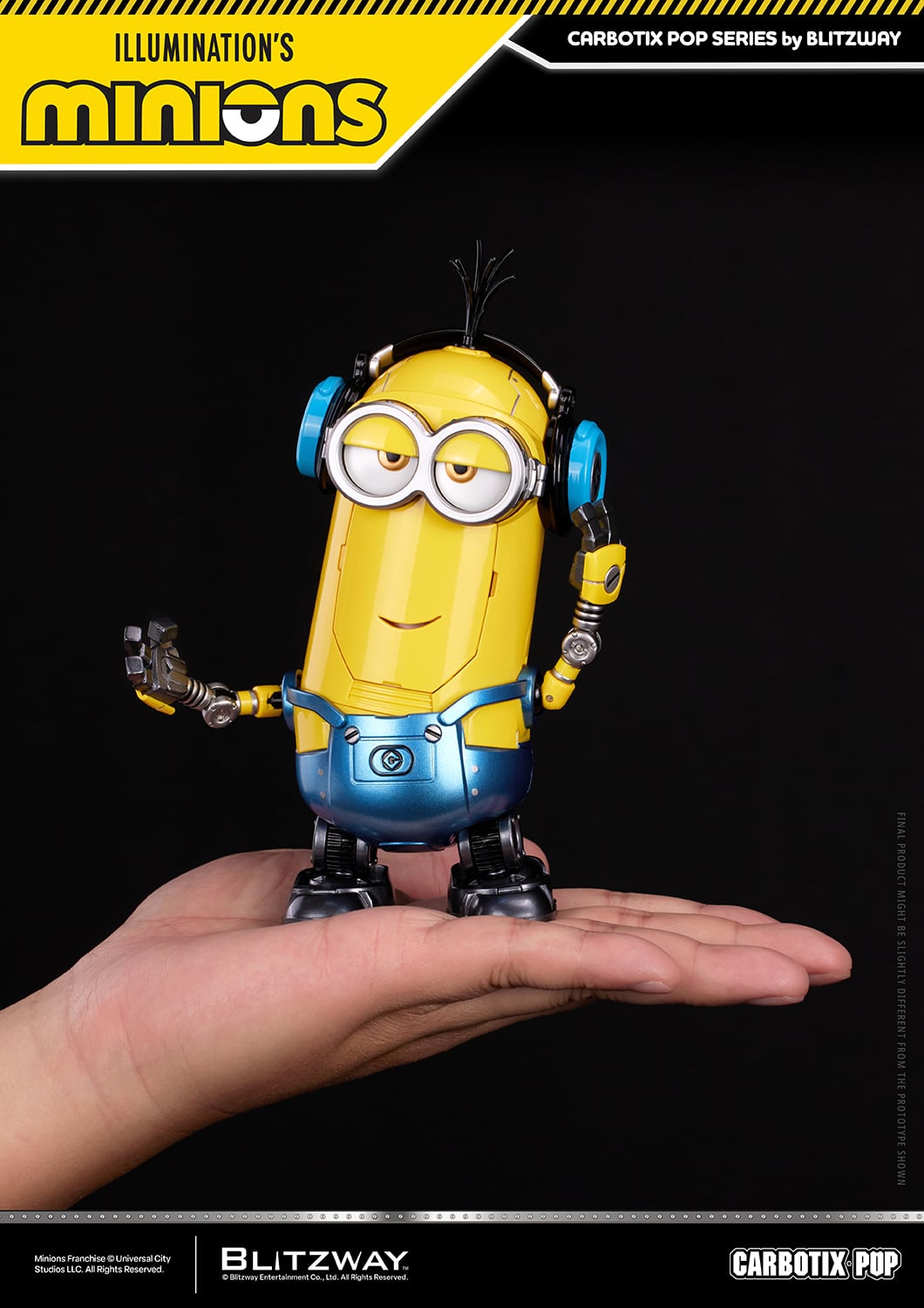 Minions Carbotix Pop Bob, Stuart & Kevin (Deluxe Ver.) Action Figure Three-Pack Gallery Image 17