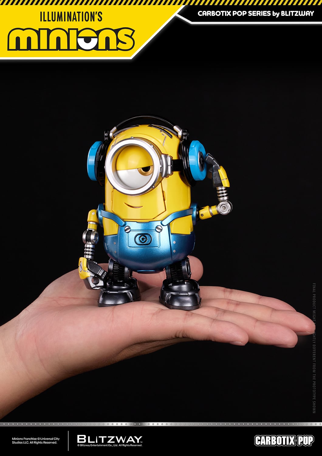 Minions Carbotix Pop Bob, Stuart & Kevin (Deluxe Ver.) Action Figure Three-Pack Gallery Image 15