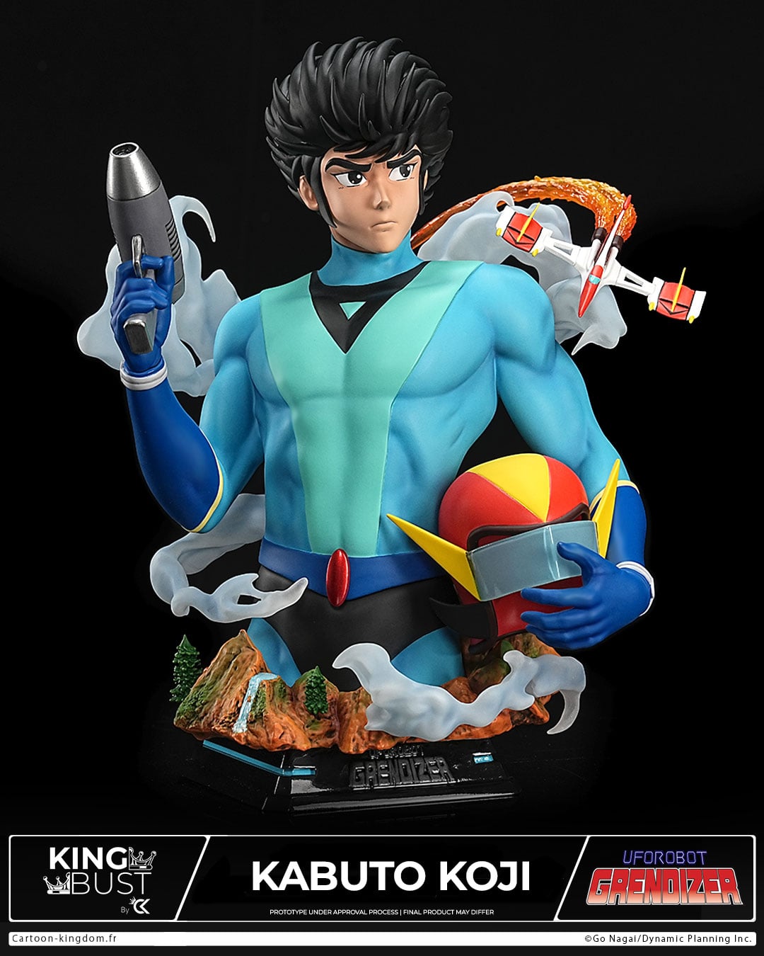 UFO Robot Grendizer King Bust Kabuto Koji 1/4 Scale Limited Edition Bust Gallery Image 5