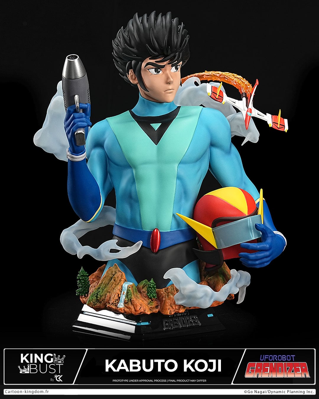 UFO Robot Grendizer King Bust Kabuto Koji 1/4 Scale Limited Edition Bust Gallery Image 6