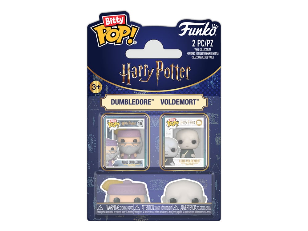 Harry Potter Bitty Pop! Dumbledore & Voldemort Two-Pack Gallery Image 1