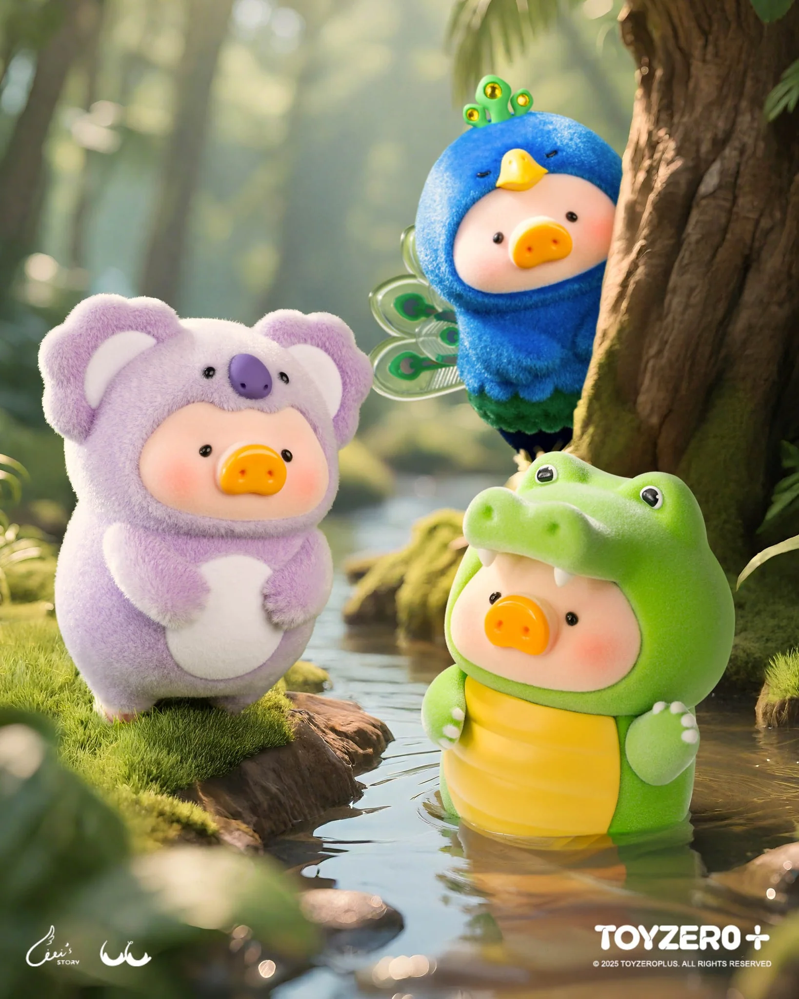 LuLu the Piggy Animal Party Series Box of 8 Random Vinyl Figures