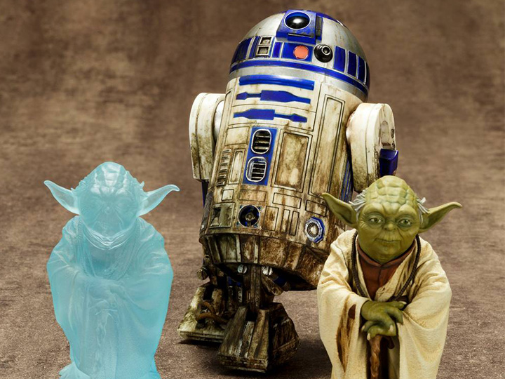 Star Wars ArtFX+ Dagobah Yoda & R2-D2 Statue Set (Empire Strikes Back) Gallery Image 1